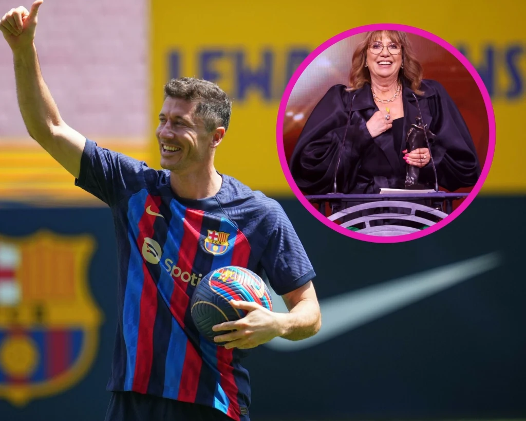 Robert Lewandowski i Iwona Lewandowska