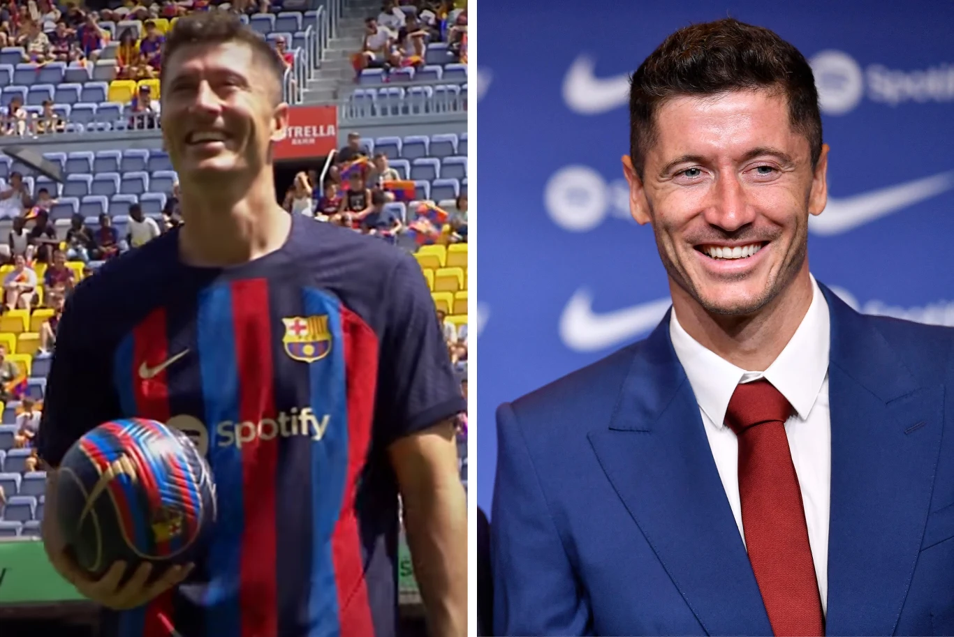 Robert Lewandowski w barwach FC Barcelona Robert Lewandowski w barwach FC Barcelona