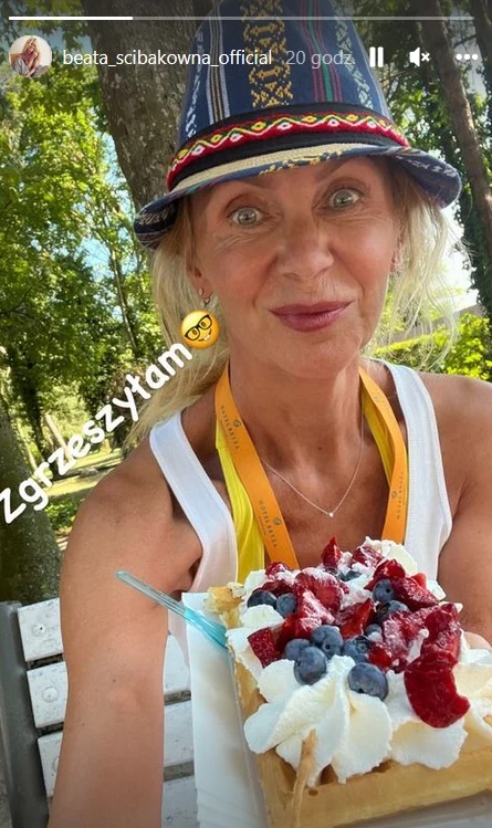 Beata Ścibakówna "zgrzeszyła" gofrem