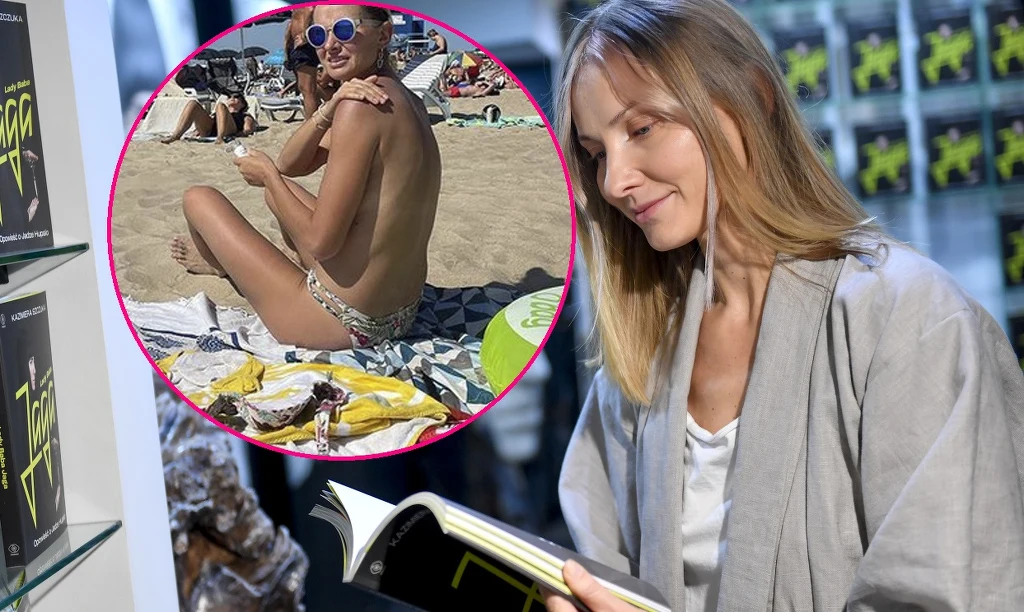 Joanna Moro zdjęła stanik na plaży