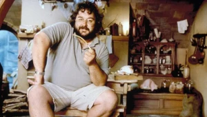 Peter Jackson na planie "Władcy Pierścieni" 