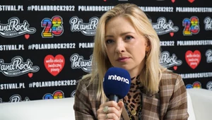 Barbara Kurdej-Szatan podczas rozmowy z naszym portalem na Pol'and'Rock Festival 2022