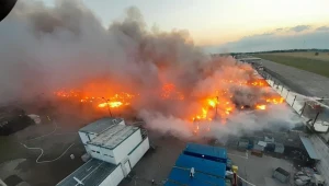 Pożar w miejscowości Osła  