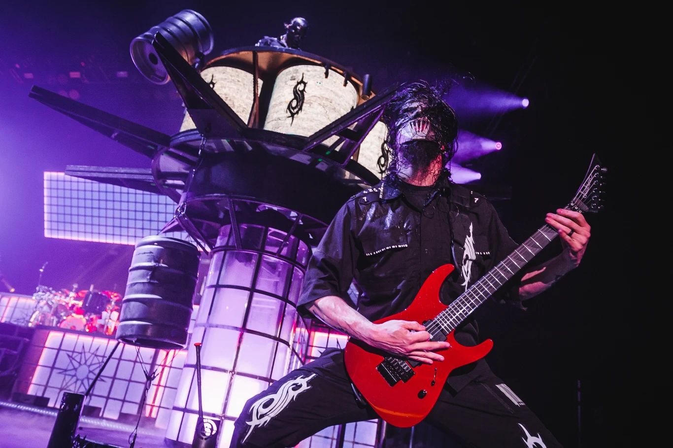 Slipknot podczas koncertu w Ergo Arenie