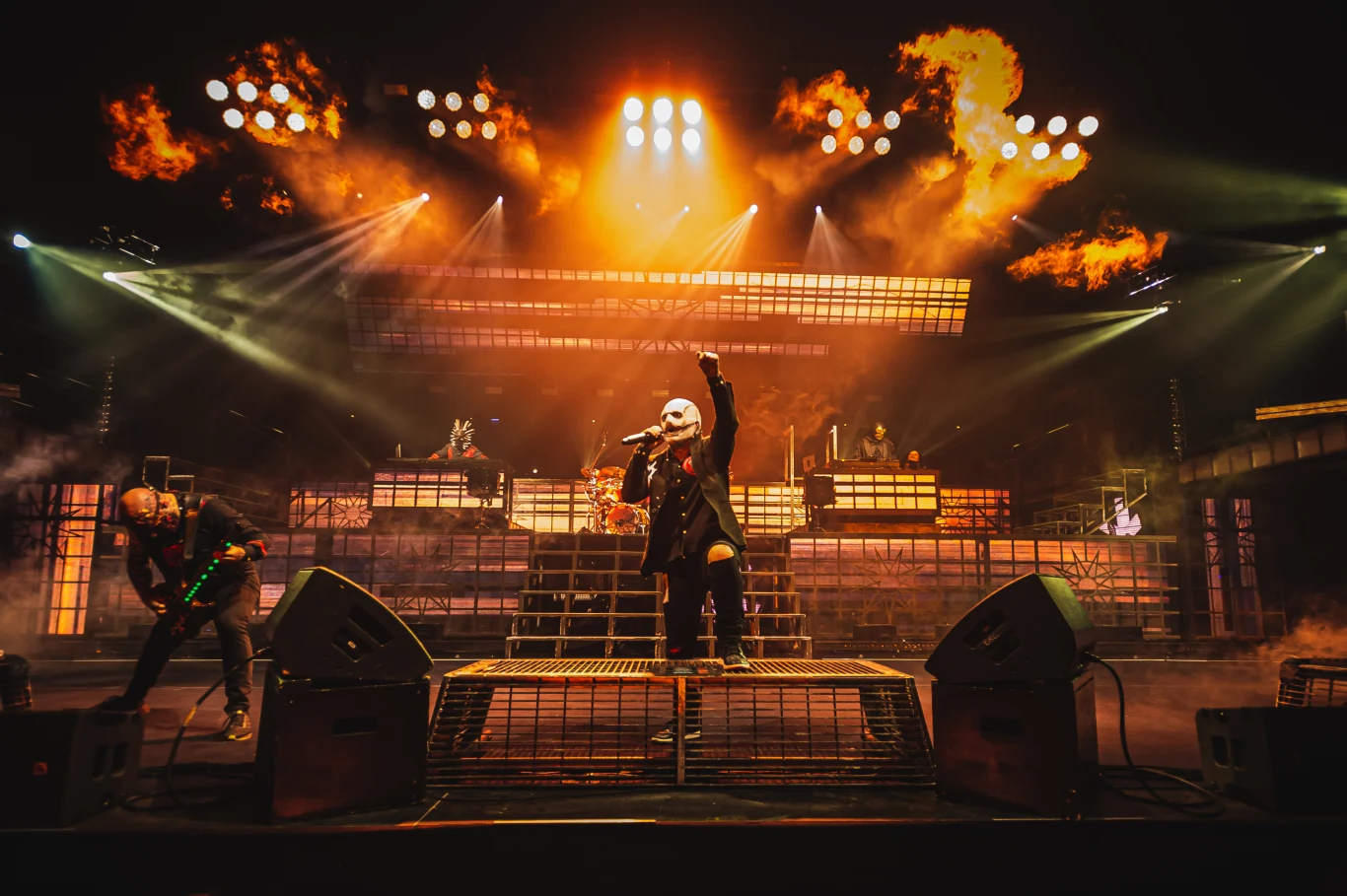 Slipknot podczas koncertu w Ergo Arenie