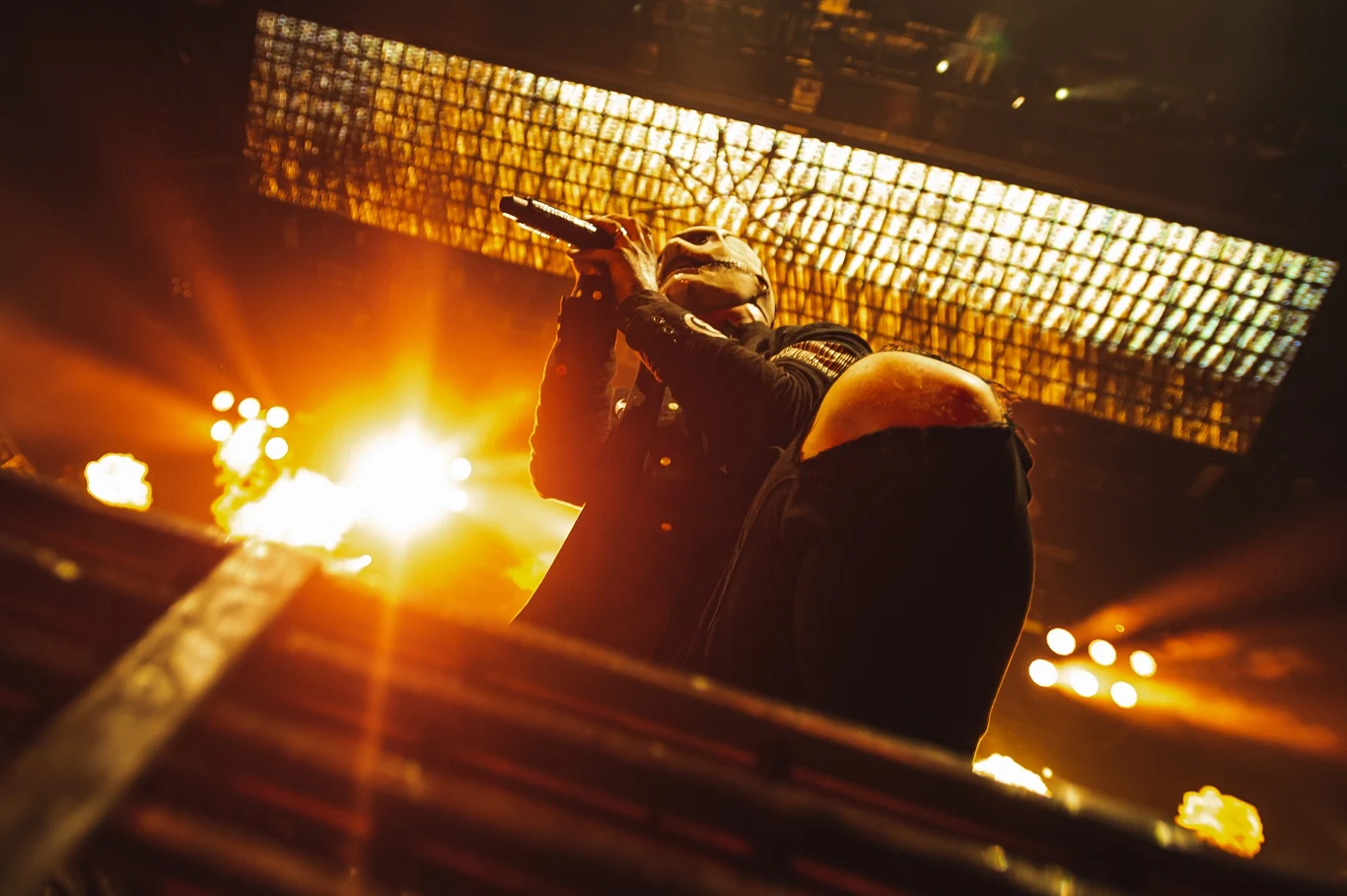 Slipknot podczas koncertu w Ergo Arenie