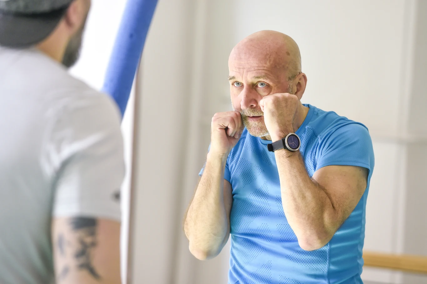 Kazimierz Marcinkiewicz podczas treningu Kazimierz Marcinkiewicz podczas treningu