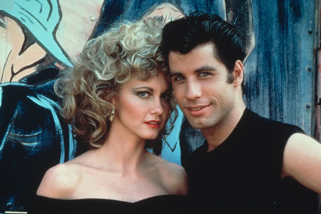 Olivia Newton-John i John Travolta w filmie "Grease" z 1978 r.