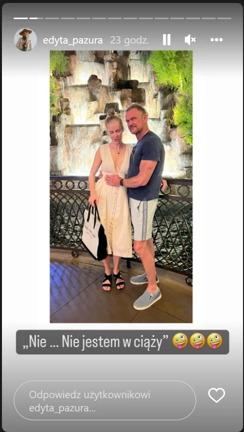 Edyta Pazura i Cezary Pazura: www.instagram.com/edyta_pazura/