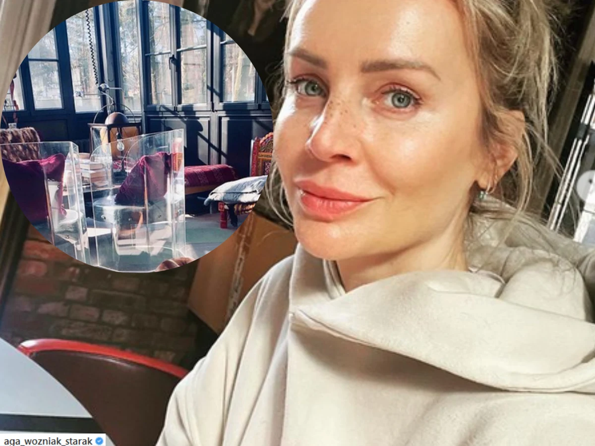 Tak mieszka Woźniak-Starak. Szklane meble, eleganckie dodatki i oryginalny kominek! @aga_wozniak_starak/