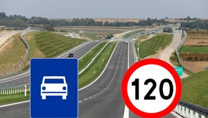 Prędkość maksymalna na drodze ekspresowej wynosi 120 km/h? Czasem można się zdziwić