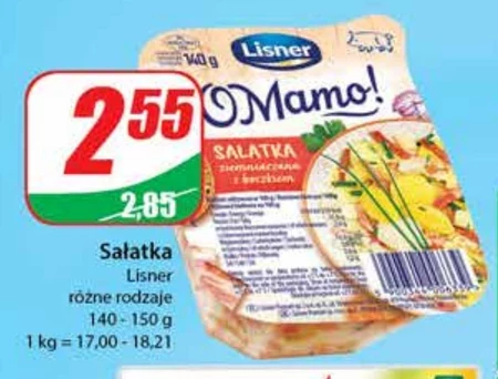 Lisner O Mamo! Sałatka ziemniaczana z boczkiem 140 g
