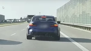 Kierowca BMW na autostradzie A1 stwarzał zagrożenie zajeżdżając drogę