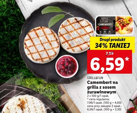 Camembert na grilla Grill&Fun