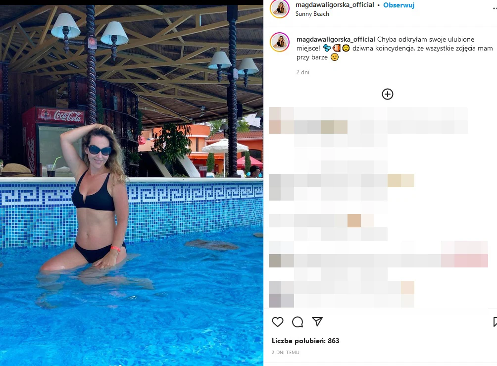 Magdalena Waligórska w bikini Magdalena Waligórska w bikini