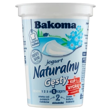 Bakoma Jogurt naturalny gęsty 370 g - 5