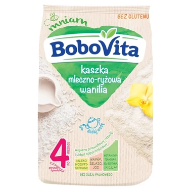 BoboVita Kaszka mleczno-ryżowa wanilia po 4 miesiącu 230 g - 1