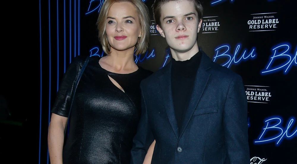 Monika Richardson z synem Monika Richardson z synem