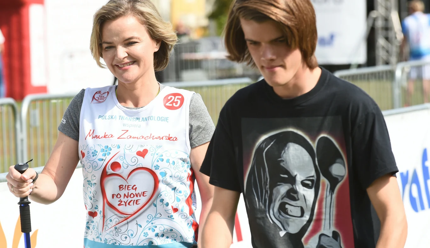 Monika Richardson z synem Monika Richardson z synem