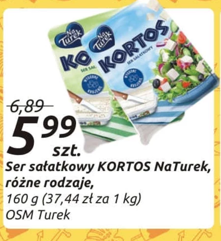 NaTurek Kortos Ser sałatkowy ziołowy 160 g