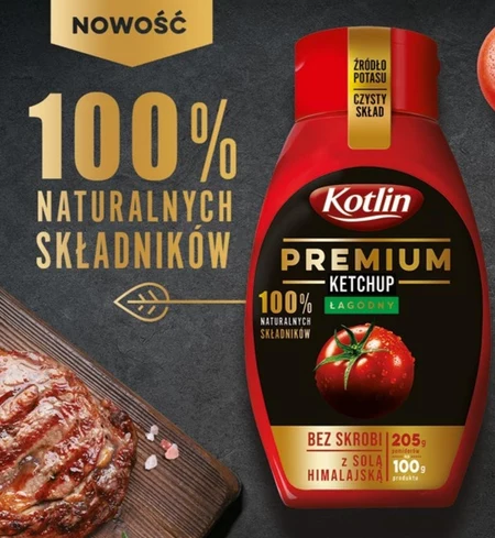 Kotlin Premium Ketchup łagodny 450 g