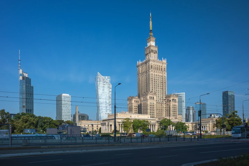 Widok na centrum Warszawy Widok na centrum Warszawy