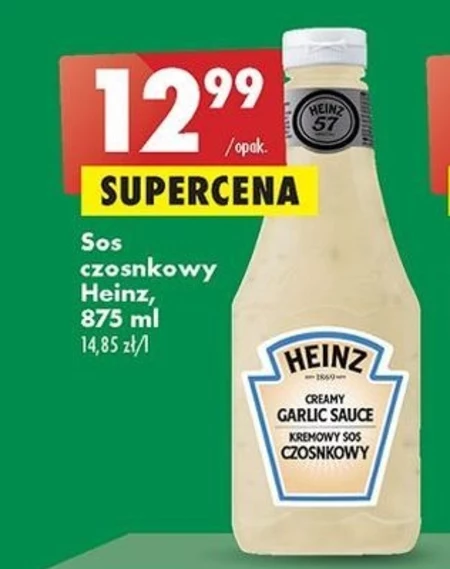 Heinz Kremowy sos czosnkowy 880 g