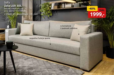 Sofa Black Red White
