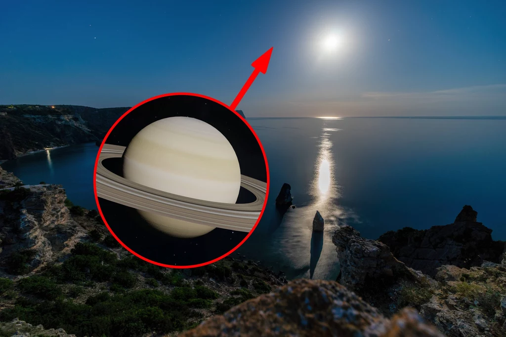 Saturn znajdzie się w opozycji? Najpierw odwiedzi go Księżyc