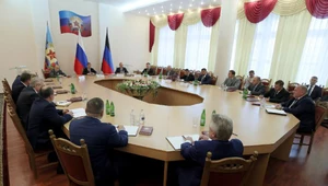 Były prezydent Rosji był w czwartek w Donbasie