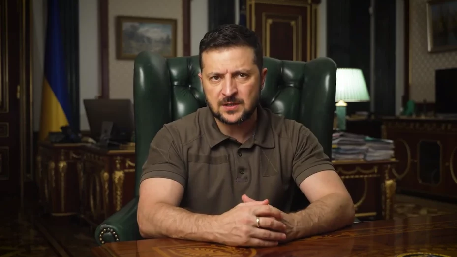Prezydent Ukrainy Wołodymyr Zełenski Prezydent Ukrainy Wołodymyr Zełenski