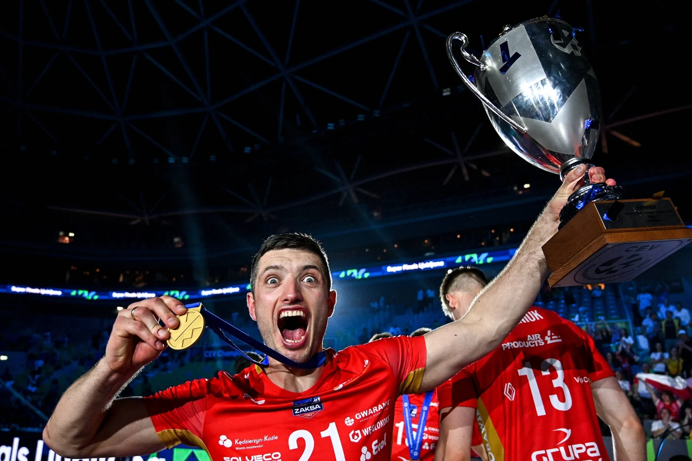Wojciech Żaliński w poprzednim sezonie świętował z ZAKS-ą m.in. triumf w Lidze Mistrzów