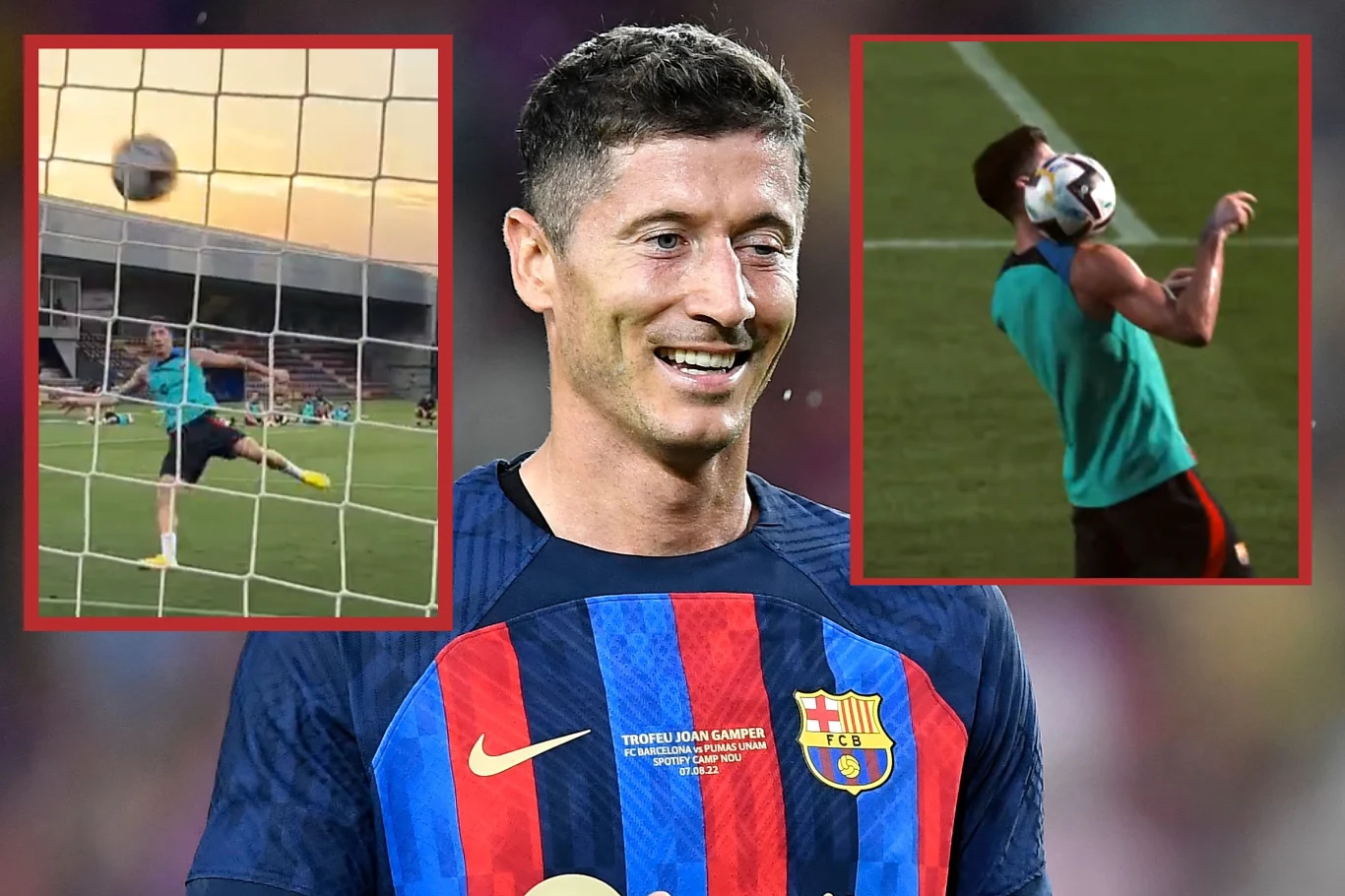 Robert Lewandowski w barwach FC Barcelona Robert Lewandowski w barwach FC Barcelona