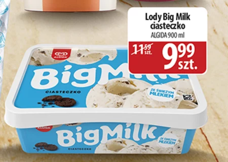 Big Milk Ciasteczko Lody 900 ml