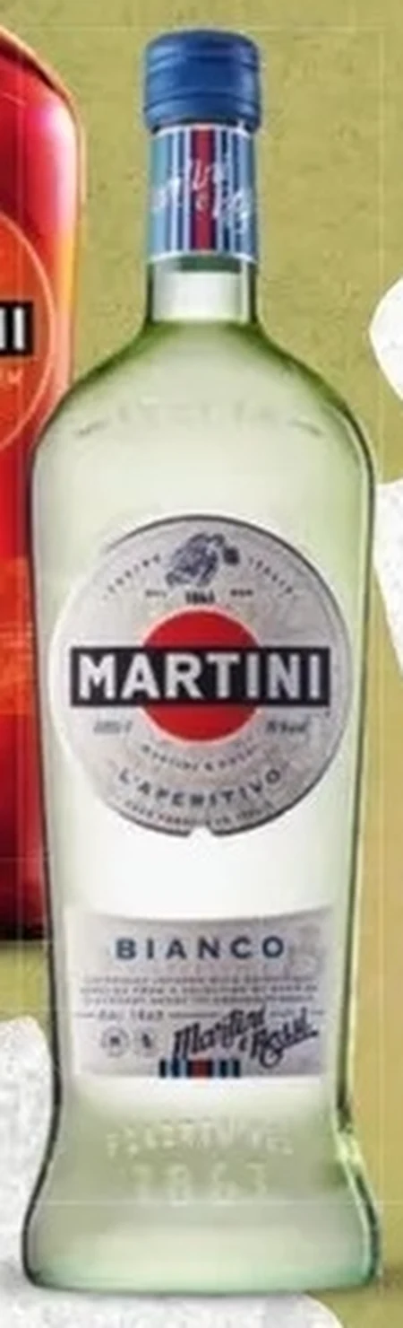 Martini Bianco Aromatyzowany napój na bazie wina 1 l