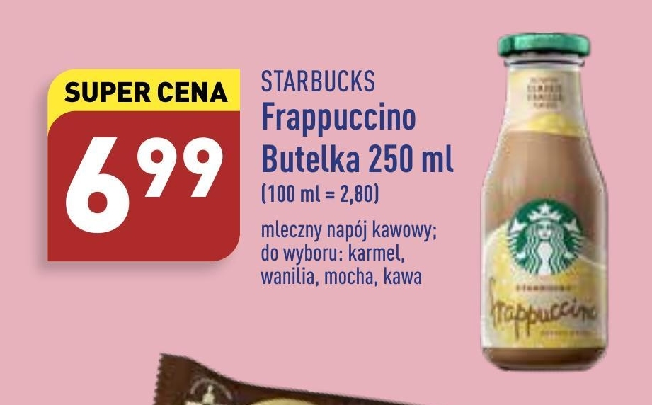 STARBUCKS Frappuccino Vanilla Mleczny napój kawowy 250 ml niska cena