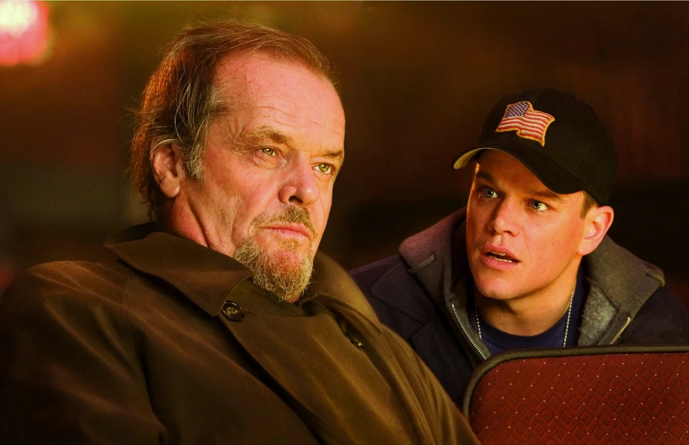 Jack Nicholson i Matt Damon w filmie Infiltracja Jack Nicholson i Matt Damon w filmie Infiltracja