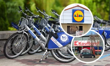Wypożyczalnie rowerów przy sklepach Lidl i Kaufland w Niemczech