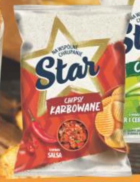 Star Chipsy karbowane o smaku salsa 130 g