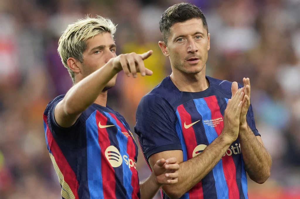Robert Lewandowski w barwach FC Barcelona Robert Lewandowski w barwach FC Barcelona