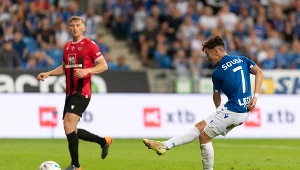 Lech Poznań w meczu z Vikingurem Reykjavik