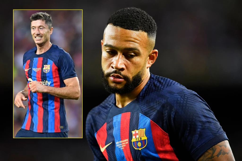 Memphis Depay (duże zdjęcie), Robert Lewandowski (małe zdjęcie) Memphis Depay (duże zdjęcie), Robert Lewandowski (małe zdjęcie)