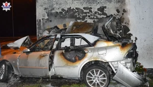 Pożar samochodu w Chełmie. Nie żyje kierowca