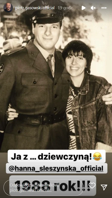 Piotr Gąsowski i Hanna Śleszyńska https://www.instagram.com/piotr.gasowski.official/