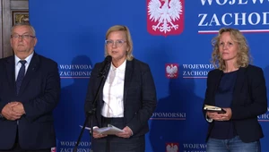 Minister Anna Moskwa podczas konferencji prasowej po spotkaniu niemieckich i polskich ministrów