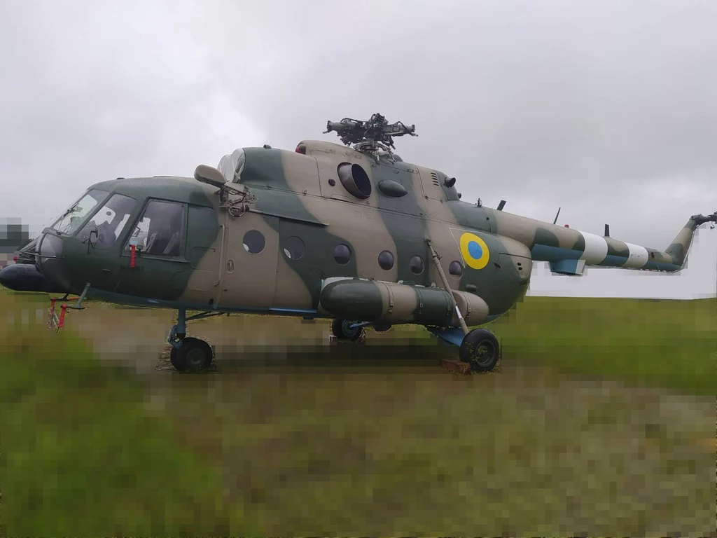 Jeden ze śmigłowców, który Łotwa przekazała Ukrainie Jeden ze śmigłowców, który Łotwa przekazała Ukrainie