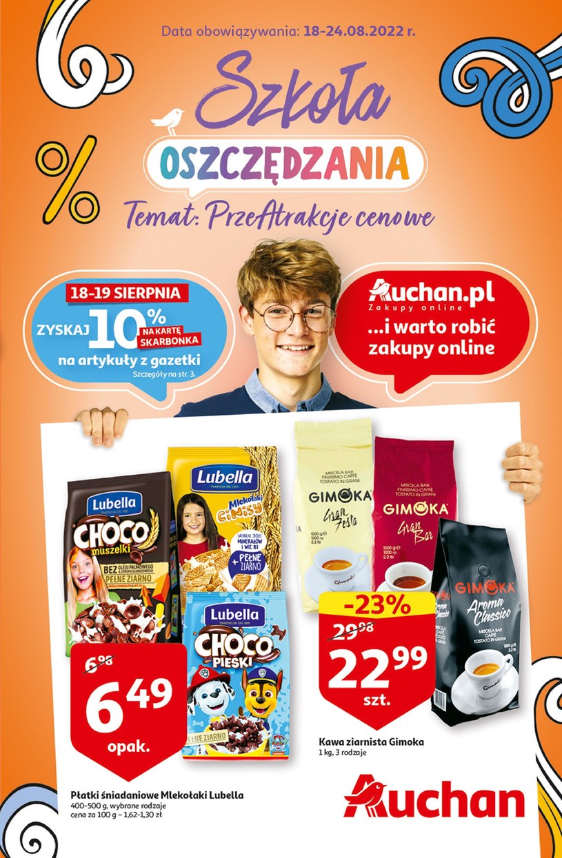 Gazetka promocyjna Auchan Hipermarket - ważna od 18. 08. 2022 do 24. 08. 2022