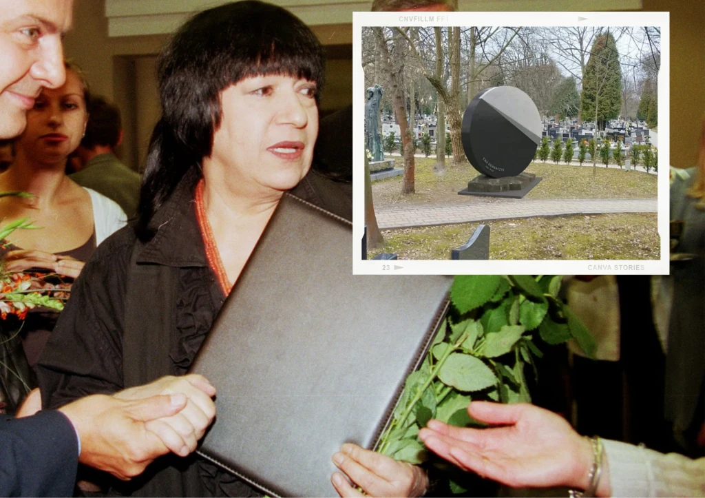 Grób Ewy Demarczyk, fot Facebook