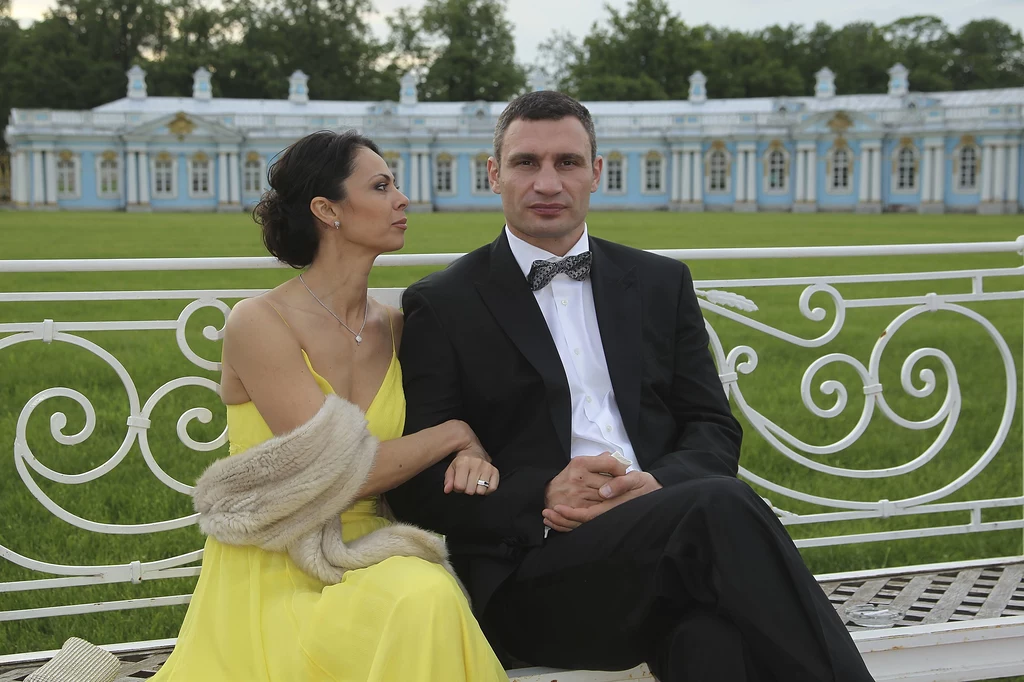 Witalij Kliczko z żoną Natalią