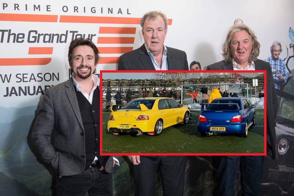 James May miał wypadek żółtym Mitsubishi Lancerem Evo VIII